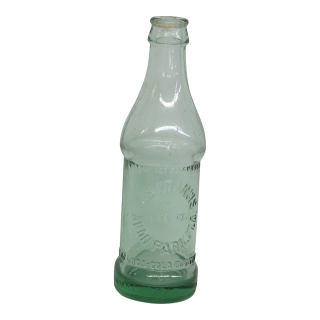 Coca Cola Bottle by J S Francis Bottling Company 1920s Usa Green Glass 4493b For Sale