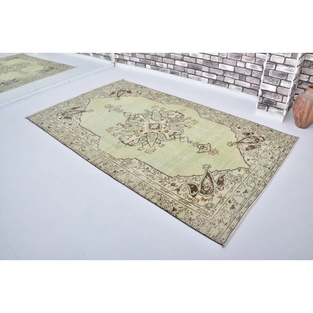 1960s Handmade wool and cotton rug in Turkish Anatolian Carpet, Vintage Area Rug, Turkish Vintage Anatolian Rug, Handmade...