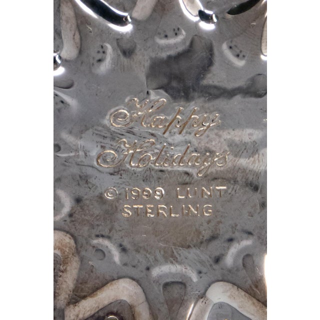 Metal 1999 Lunt Sterling Spiral Star Ornament For Sale - Image 7 of 10