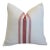 Textile French Red Striped Woven Grain Sack Fabric Feather/Down Pillow For Sale - Image 7 of 7