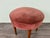 Wood Small Vintage Ottoman in Wood and Velvet, 1950s For Sale - Image 7 of 10