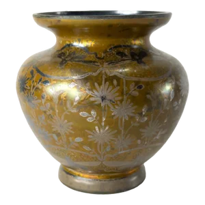 Early 20th Century Art Nouveau Glass Iridescent Favrile Aurene Type Vase