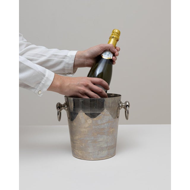 20th Century French Silver Plated Champagne Bucket For Sale - Image 18 of 18