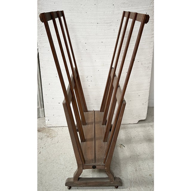 Oak School Map Holder, 20th Century For Sale - Image 6 of 11