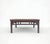 This antique square table features a low-profile design traditionally used on elevated living platforms. Constructed from...