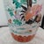 Vintage Large Chinoiserie Vase Hand Painted Rooster Hen Floral Gilded 16" Tall Signed For Sale - Image 14 of 18