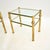 Metal Vintage Italian Brass and Glass Side Tables, 1970, Set of 2 For Sale - Image 7 of 10