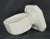 Vintage European surface mount wall bathroom cup holder made of white ceramic with a crackle finish. The original mounting...