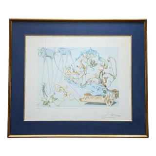 Salvador Dali, Bacchus Chariot, 1967, Hand-Signed Engraving in Colors For Sale