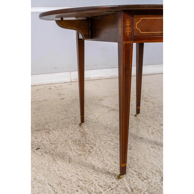 Pair of Baker Historic Charleston Mahogany Pembroke Tables For Sale - Image 15 of 18