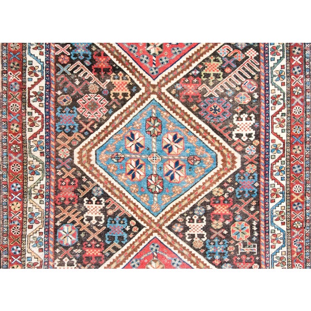 Textile Early 20th Century Persian Afshar Rug For Sale - Image 7 of 15