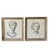 Framed Neoclassical Style Pencil Drawings in Distressed Silver Gilt, 1900, Set of 2 For Sale - Image 14 of 14