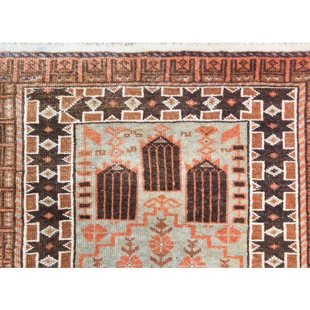 Early 20th Century Baluch Prayer Rug For Sale - Image 14 of 17
