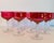 1960s Vintage 1960s Cranberry Iridescent Glass Coupe Stems, Set of 8 For Sale - Image 5 of 7