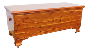 Early 1900s Lane Solid Cedar Hope Chest Blanket Trunk Bench 6586
