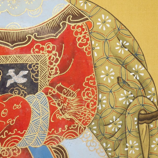 Chinese Large Chinese Ancestral Portraits - A Pair For Sale - Image 3 of 9