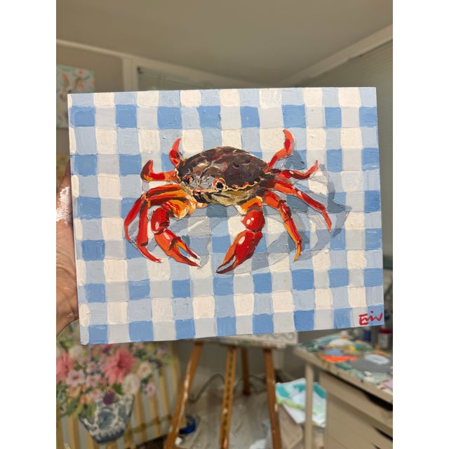 “Nantucket Crab” Acrylic Painting For Sale - Image 4 of 10