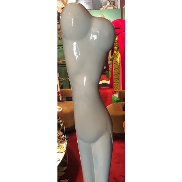 Vintage Mid-Century Stylized Nude Large White Sculpture Art For Sale - Image 4 of 5