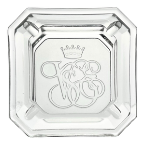 Vintage the Orient Express Luxury Train Glass Ashtray