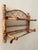 Boho Chic Vintage Boho Scorched Bamboo Wall Shelf Bathroom Organizer For Sale - Image 3 of 8