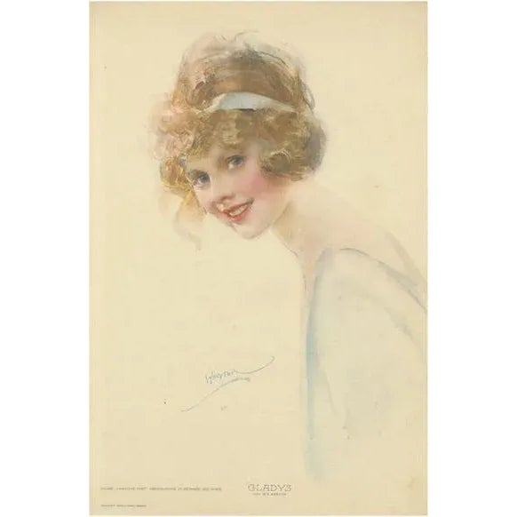 W. E. Webster, Gladys, 1922, Lithograph on Paper For Sale - Image 10 of 10