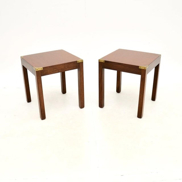 Antique Military Campaign Nesting Tables, 1930s, Set of 3 For Sale - Image 10 of 12