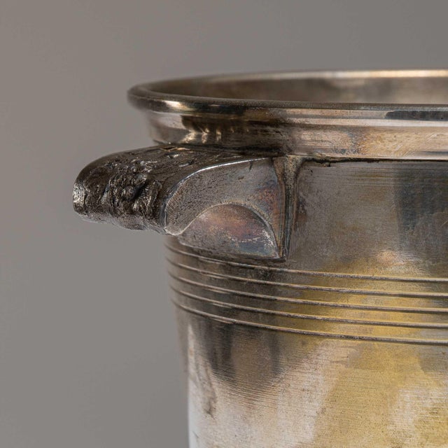Mid 20th Century France Gold Silver Ice Bucket For Sale - Image 15 of 15