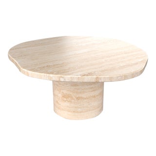 Viola Travertine Coffee Table 40" For Sale