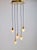 Hollywood Regency Glass and Brass Cascade Pendant Lamp by Schmidt Leuchten, 1970s For Sale - Image 3 of 14