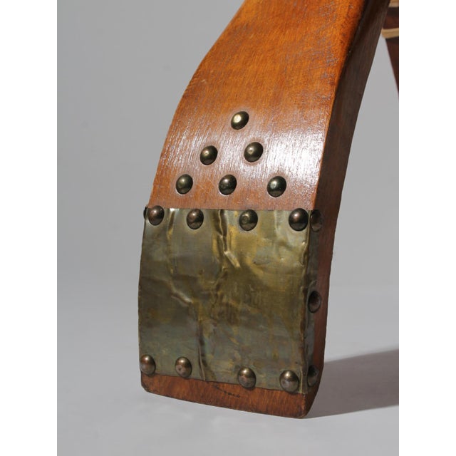 Brutalist Camel Saddle Ottoman, 1950 For Sale - Image 4 of 13