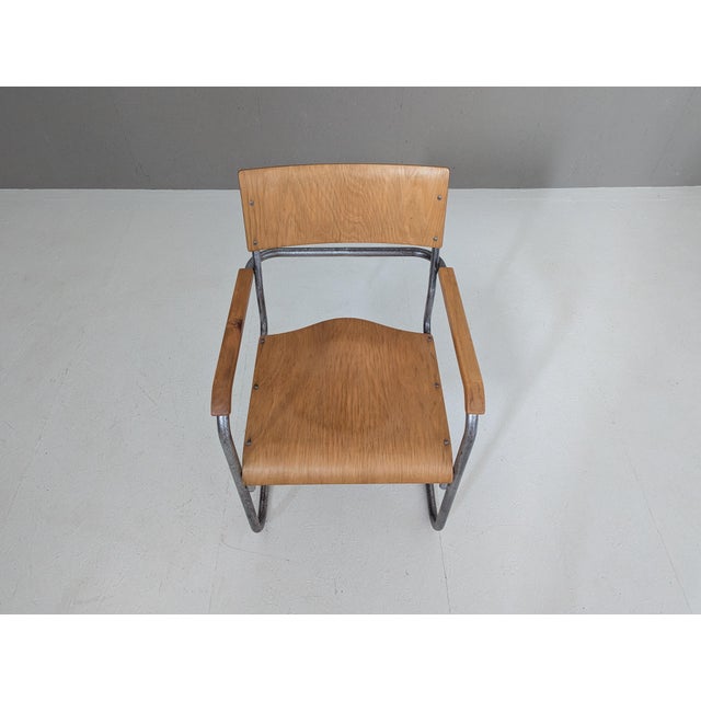 Tan B 34 Armchairs by Marcel Breuer for Samal & Co., 1930s, Set of 2 For Sale - Image 8 of 14
