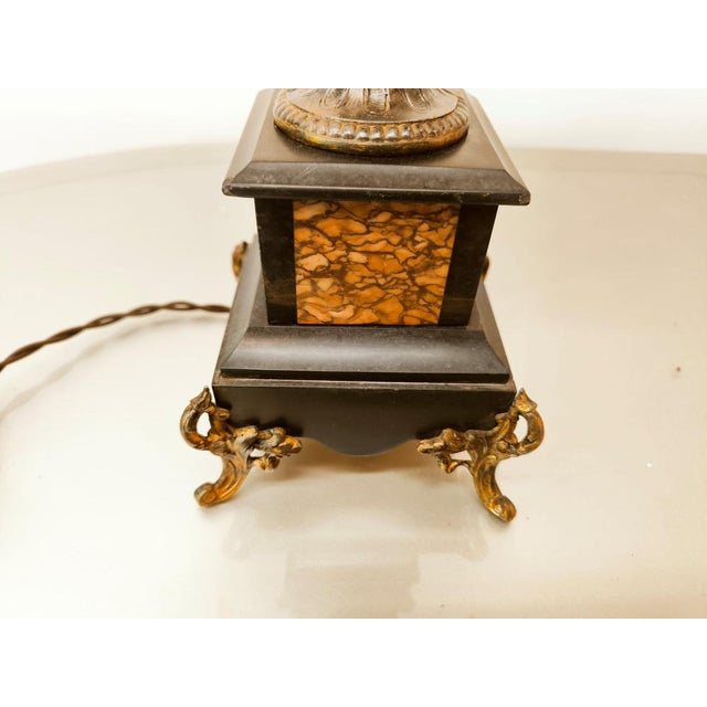 Ancient Lamp with Parchment Fan For Sale - Image 4 of 18