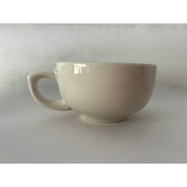 Contemporary Vintage Signed C a C White Mugs Set of 4 For Sale - Image 3 of 6