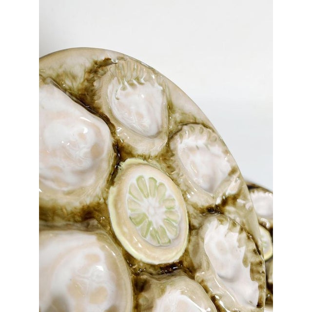 Oyster Plates in Ceramic, France, 1970s, Set of 2 For Sale - Image 12 of 17