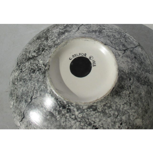 Mid-Century Modern C. Belfor 1988 Leda and the Swan Cup and Bowl - Pair of 2 For Sale - Image 3 of 7