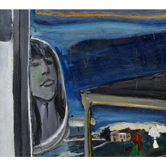 Figurative The Lookout, San Francisco Figurative Abstract by Sally Kissinger Wilt For Sale - Image 3 of 4
