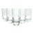 Contemporary Modern Minimalist Clear Heavy Thick Tumbler Highball Glasses - Set of 5 For Sale