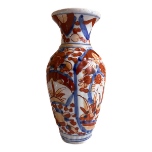 Antique Japanese Imari Baluster Vase | Hand-Painted | Meiji Period Arita Porcelain