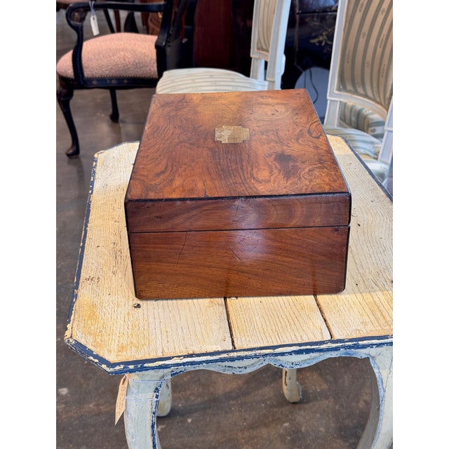 English 19th Century English Brass Inlaid Box For Sale - Image 3 of 7