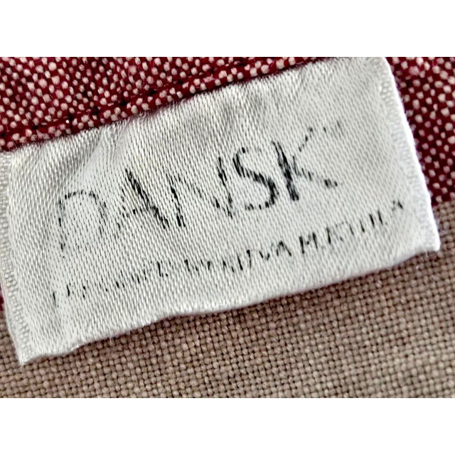 Vintage Dansk Ritva Puotila Cotton Madras Woven Tablecloth and Napkins, Set of 7 Pieces For Sale - Image 11 of 11