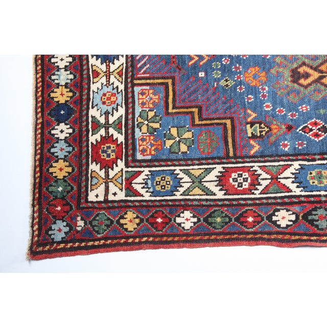 Textile Late 19th Century Antique Shirvan Rug - 5′2″ × 10′3″ For Sale - Image 7 of 14