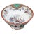 Antique Late 19th C. Chinese Porcelain Footed Bowl Having Figural Courtyard Scene in Interior Surrounded by Floral Design,...