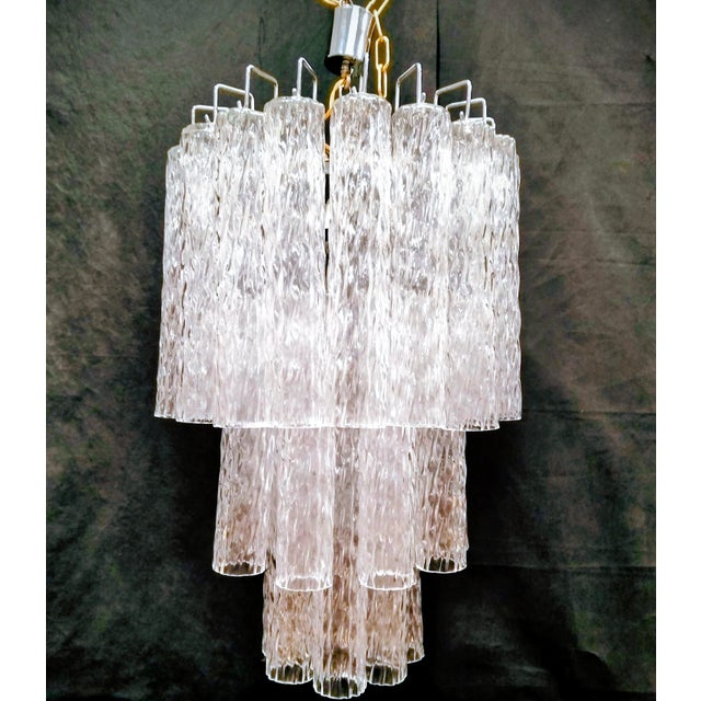 Chandelier with Tubes from VeArt, 1960s For Sale - Image 4 of 9