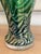 Glass Emerald Green Vintage Murano Lamps With Iridescent Glass Swirl Effect For Sale - Image 7 of 12