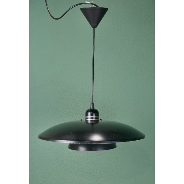 Black Danish Lamp in Black, 1970s For Sale - Image 8 of 11
