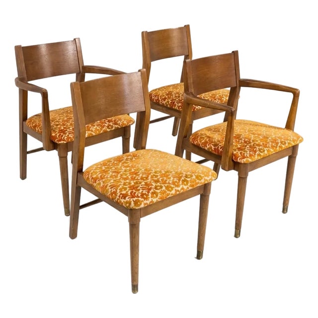 1960s Drexel Biscayne Vintage Mid Century Modern Set of Four Dining Chairs C. 1960s For Sale