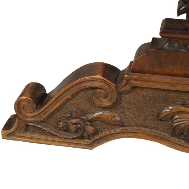 Vintage Renaissance Style Italian Carved Walnut Dining Table by Michele Bonciani-Cascina, 1940s For Sale - Image 10 of 16