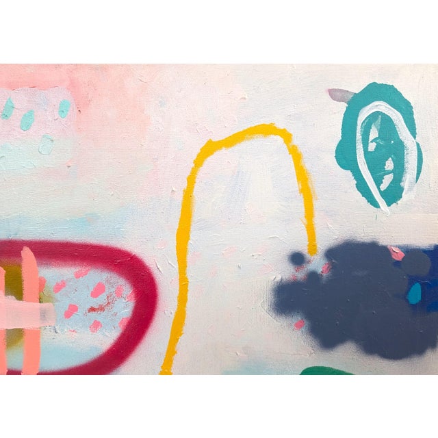 Peter Healy "Yellow Thread" Contemporary Colorful Vibrant Abstract Geometric Painting, 2023 For Sale In Houston - Image 6 of 11