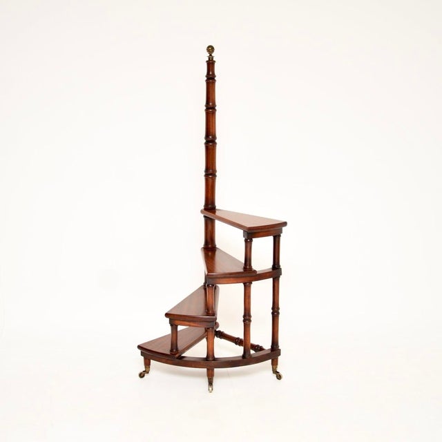 Georgian Style Library Steps, 1930 For Sale - Image 11 of 11