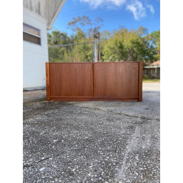 Danish Modern Teak Tambour Credenza | by Dyrlund For Sale In Tampa - Image 6 of 13